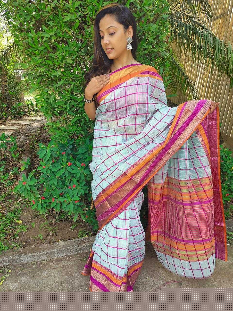 YNF KOTA SILK RWC KESARYA SAREES WHOLESALE LADIES INDIAN KOTA DORIA SAREES MANUFACTURER